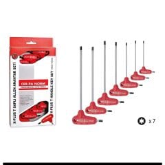 T Saplı Torx Allen Anahtar Takımı X-Plus 7 Parça