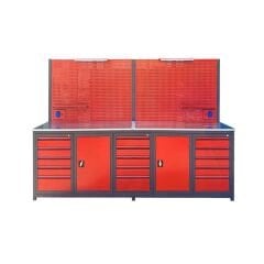 KRS 3 Metre 15 Çekmeceli 2 Dolaplı Takım Tezgahı