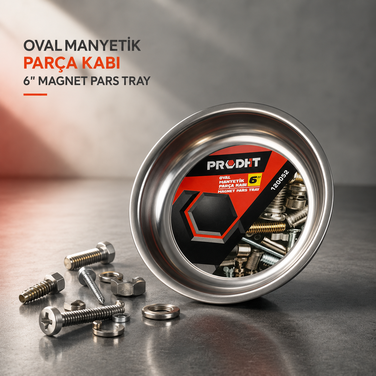Oval Manyetik Parça Kabı