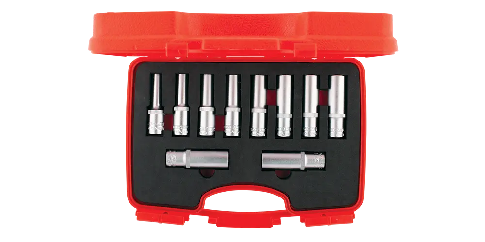 İzeltaş 1/2 10 Parça 6 Köşeli Derin Lokma Takımı