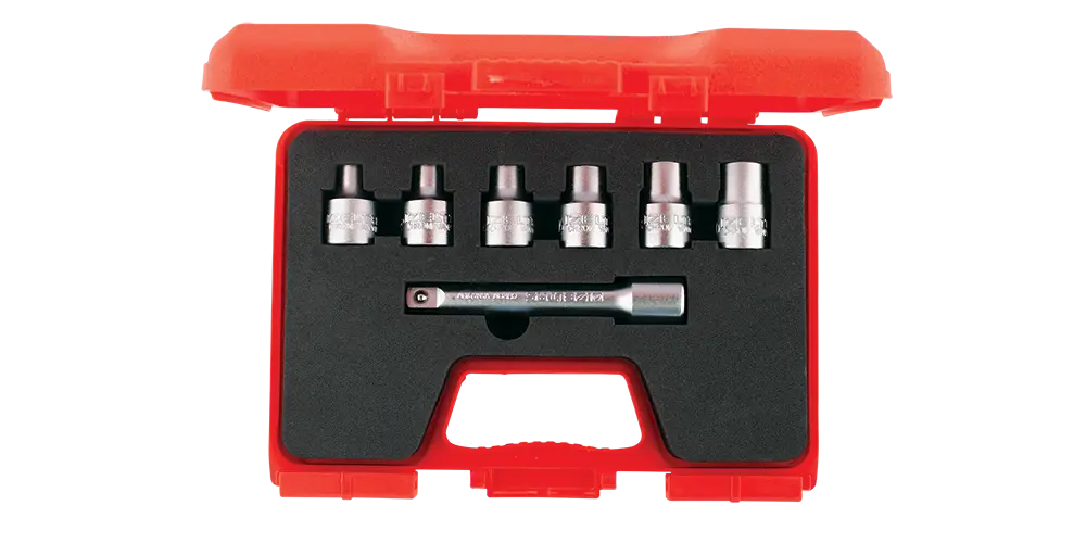 İzeltaş 1/2'' Star (Torx) Lokma Anahtar Takımı 7 Parça