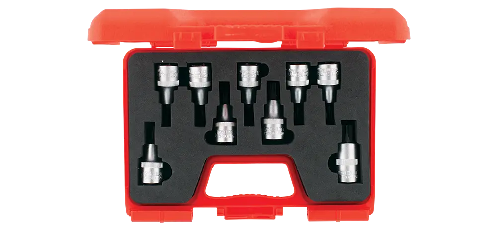 İzeltaş 1/2 (55 mm, 9 parça) Lokmalı Torx Uç Takımı