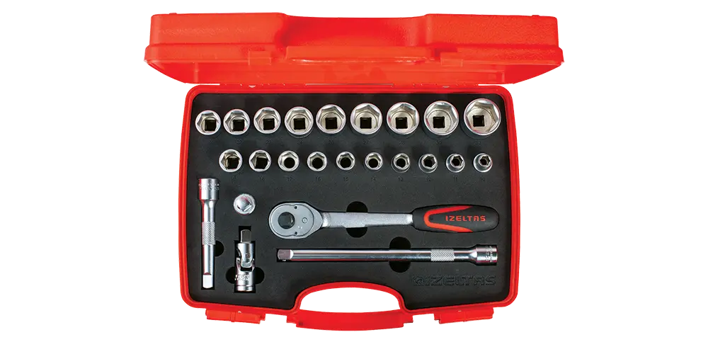 İzeltaş 1/2 6 Köşe 24 Parça Lokma Anahtar Takımı