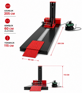 500 KG ELEKTRİKLİ MOTORSİKLET LİFTİ