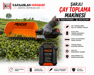 Rico Şarjlı Çay Yaprak Kesme Toplama Makinesi