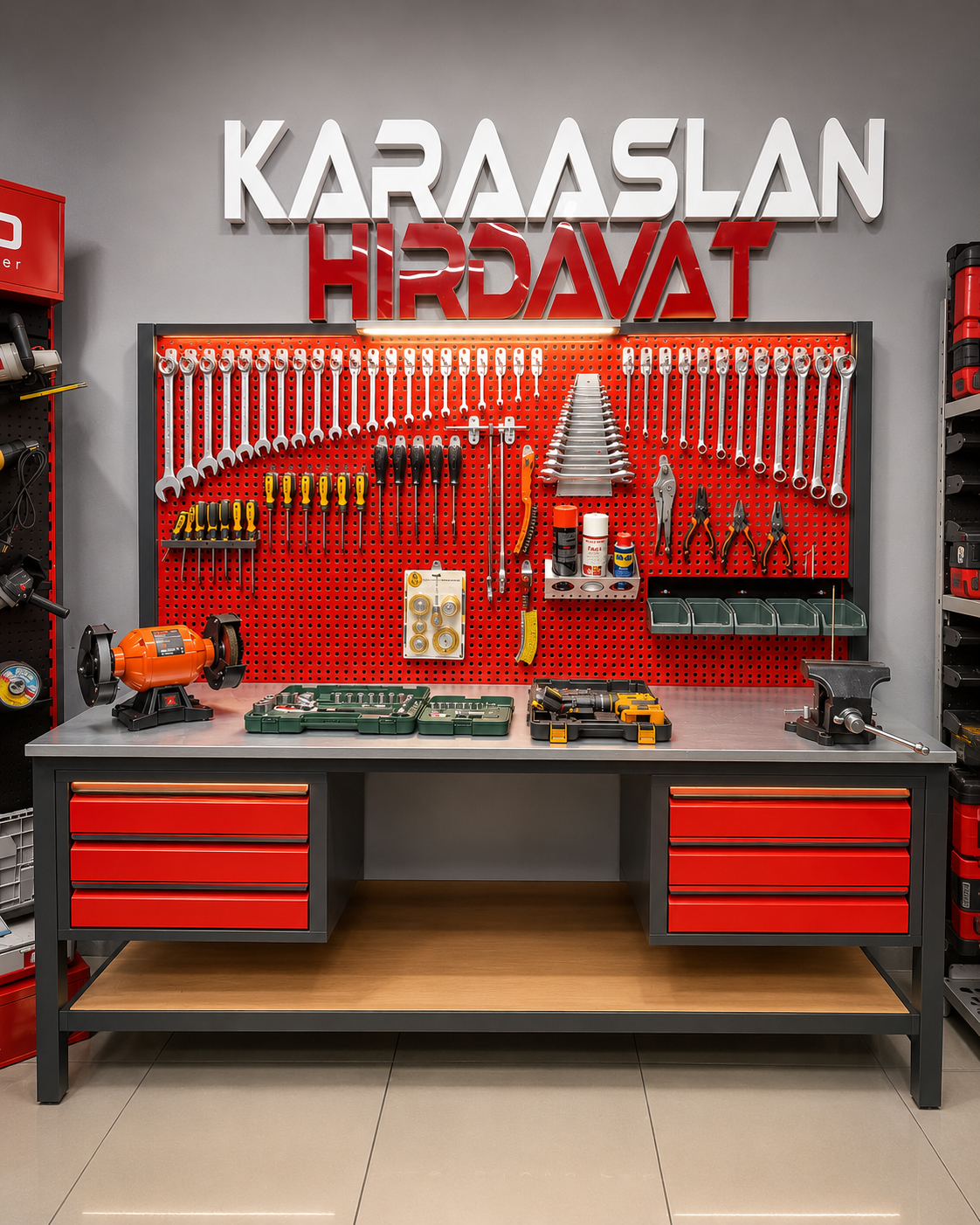 KARAASLAN HIRDAVAT DOLU TAKIM TEZGAHI