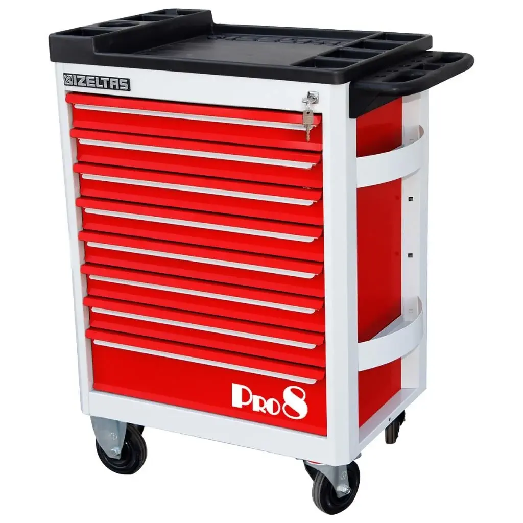 İzeltaş Pro 8 Serisi Takım Dolabı – 8 Çekmeceli / 206 Parça
