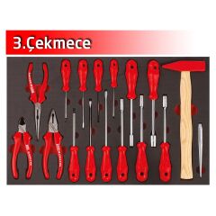 İzeltaş 5 Çekmeceli Partner Mobil Takım Dolabı 118 Parça