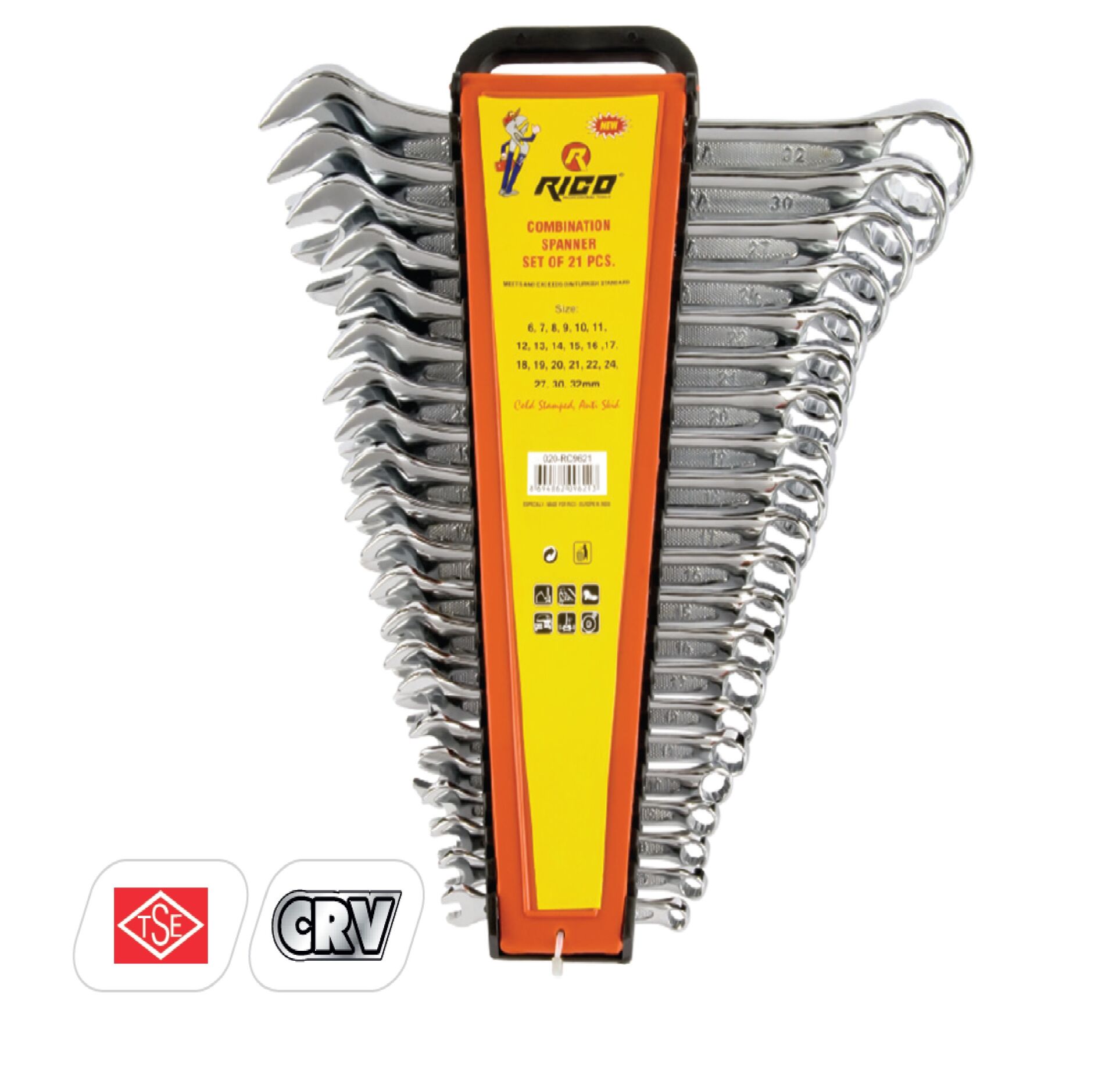 Rico 21 Parça Kombine Anahtar Takımı Seti 6x32mm