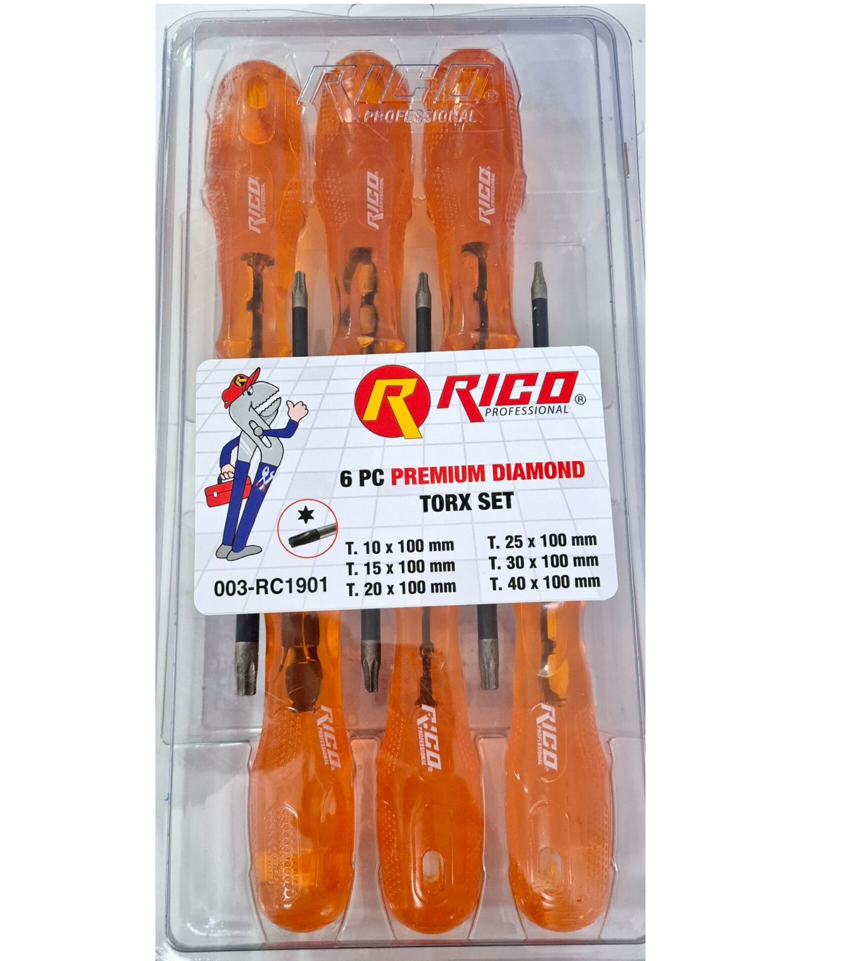 Rico Torx 6 Parça Premium Diamond Tornavida Seti