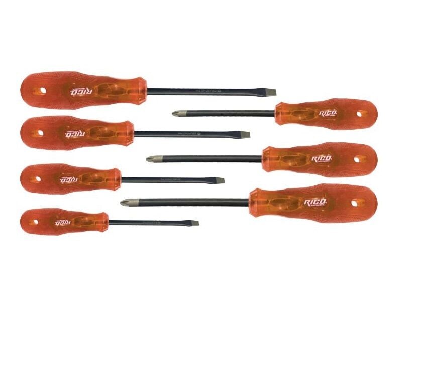 Rico Düz-Yıldız 7 Parça Premium Diamond Tornavida Seti