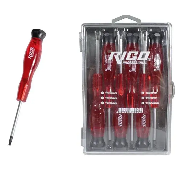 Rico 6 Parça Elektronikçi Klemens Torx Tornavida Seti