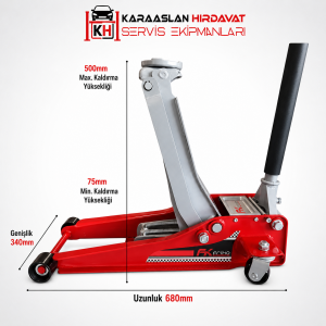 F.K 3 Ton Alçak Zemin Çift Piston Kriko