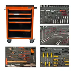 Rico 185 Parça 5 Çekmeceli Dolu Takım Arabası