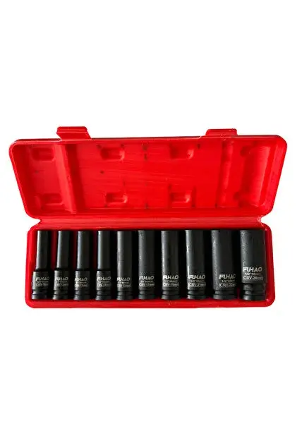 1/2'' Havalı Lokma Takımı 10-24 mm (10 Parça)