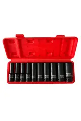 1/2'' Havalı Lokma Takımı 10-24 mm (10 Parça)