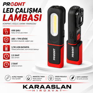 350 Lümen Şarjlı LED Fener