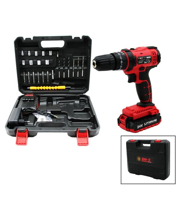 BN 5 36V ŞARJLI MATKAP VİDALAMA DARBELİ SETLİ ÇANTALI