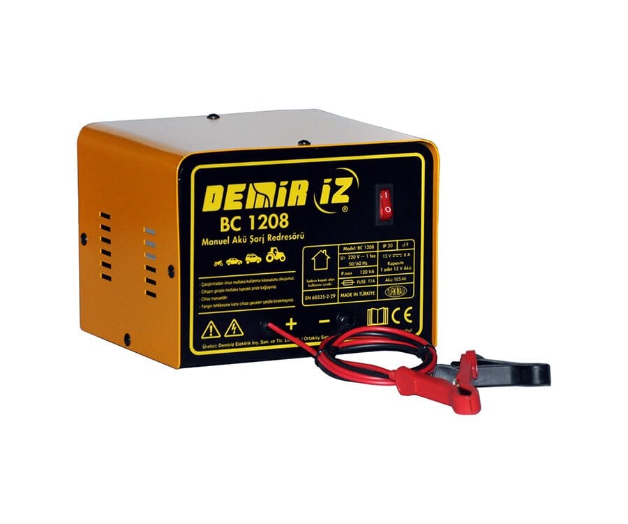 Demiriz Manuel Akü Şarj Cihazı  12V 8A