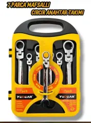 YEDEAR 7 Parça Mafsallı Cırcır Anahtar Takımı