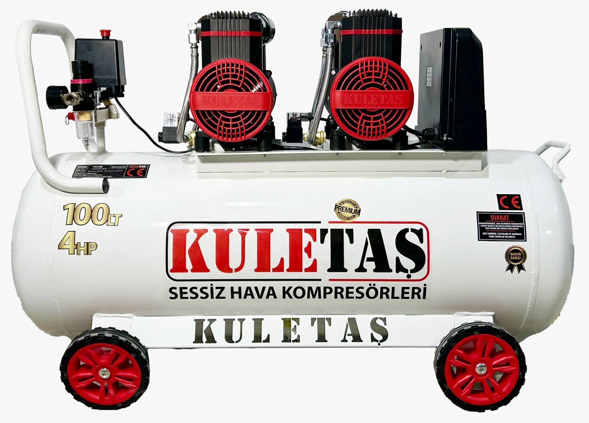 Kuletaş 100 Litre 4 HP Sessiz Kompresör