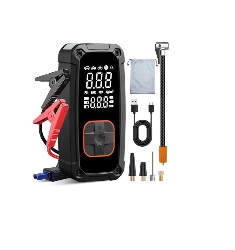 Rico Dijital Akü Takviye Cihazı Ve Lastik Şişirme Kompresörü