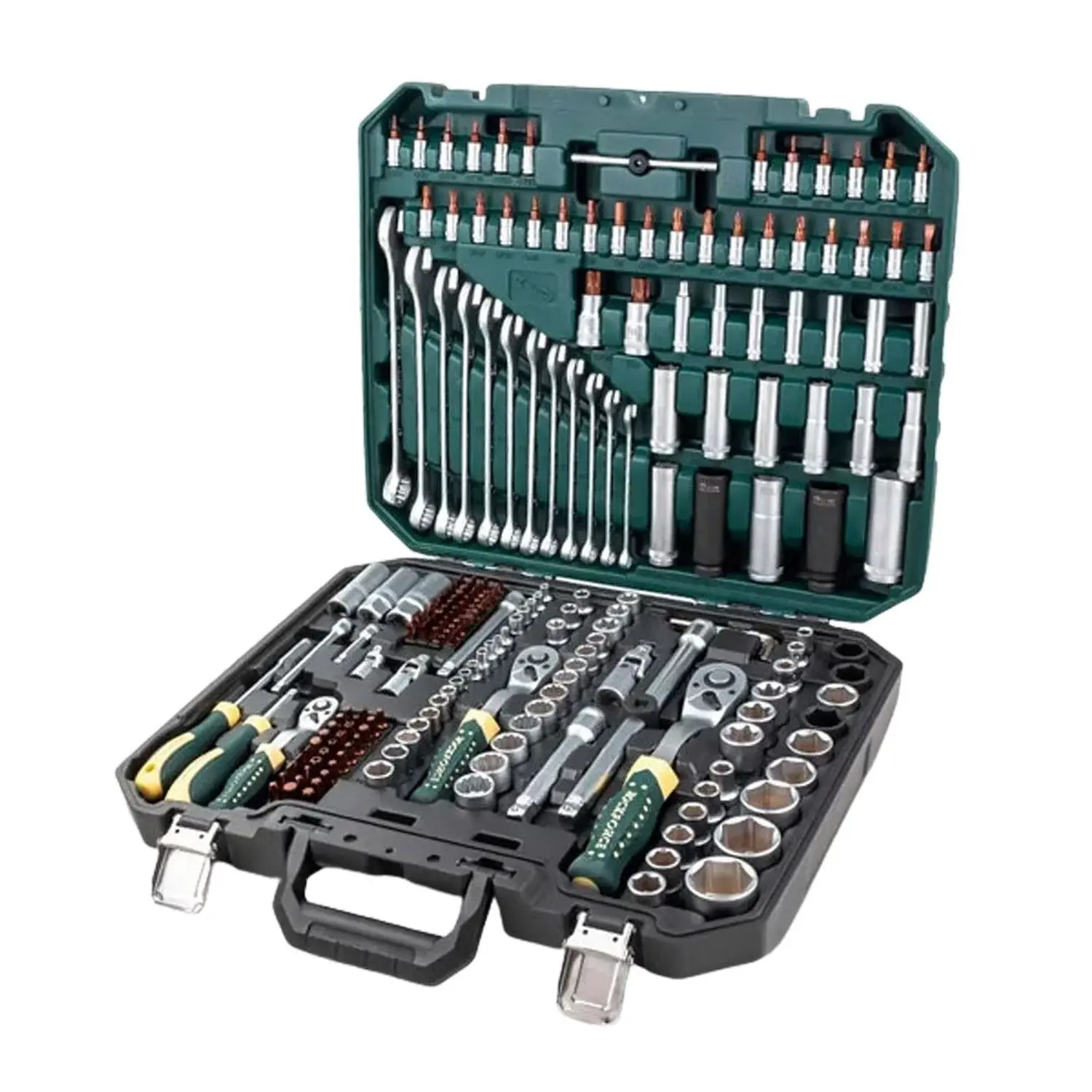 ROCKFORCE Premium 1/2 - 3/8 - 1/4 Profesyonel 216 Parça Lokma Takımı