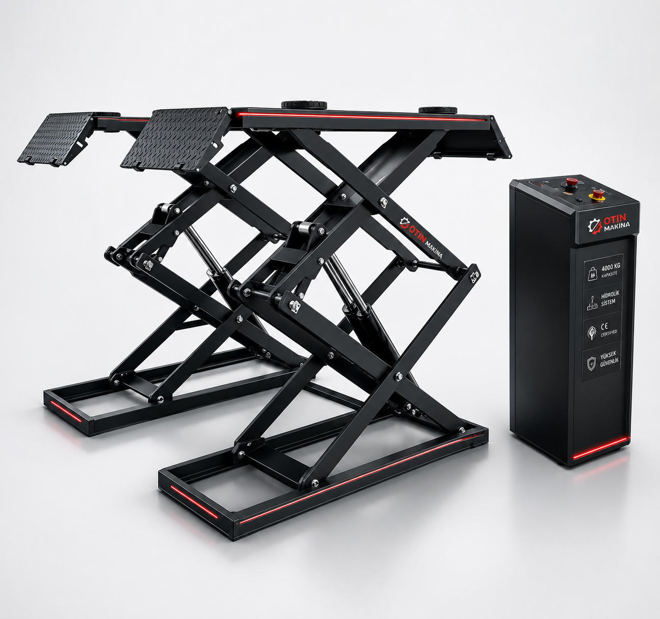 OTİN 2 Metre 3.5 Ton Makaslı Lift (EKO SERİSİ)