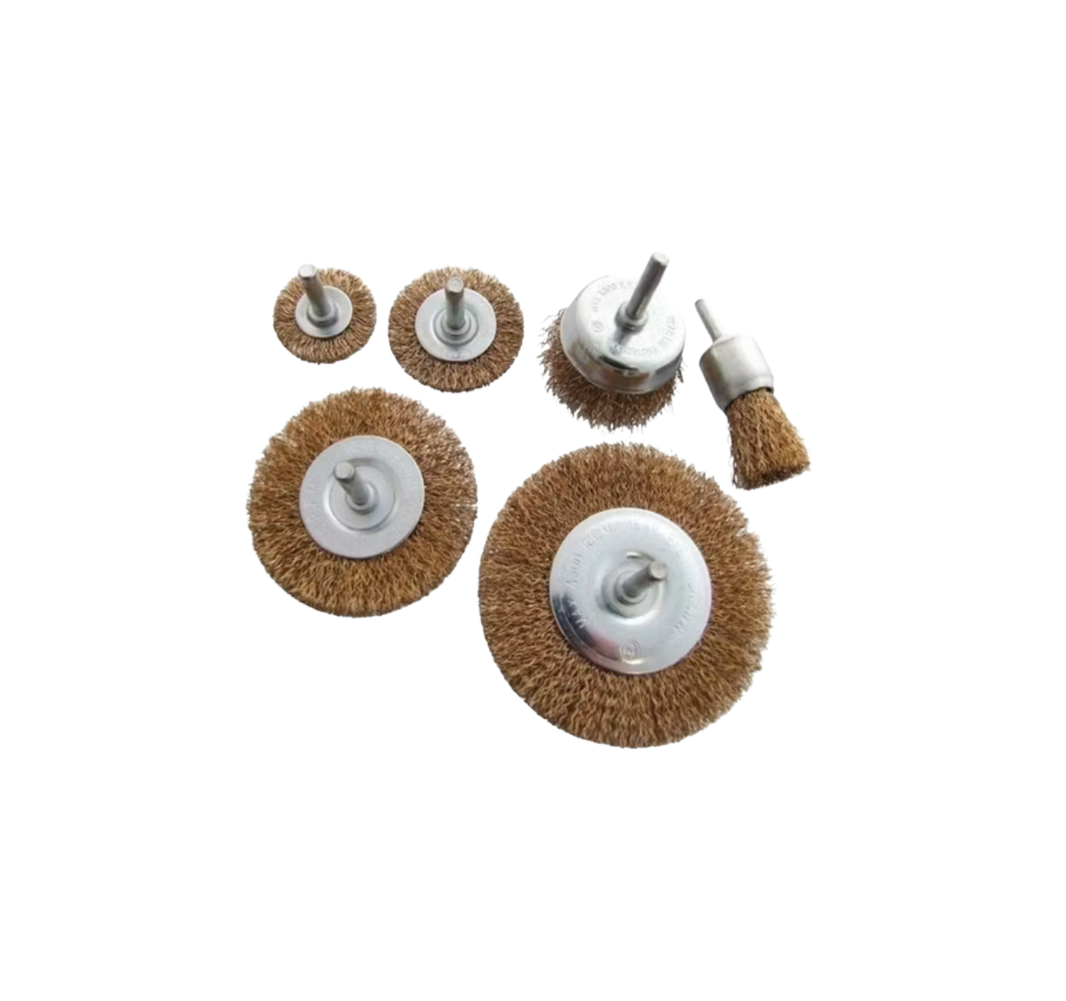 6 Parça Saçaklı Tel Fırça Seti