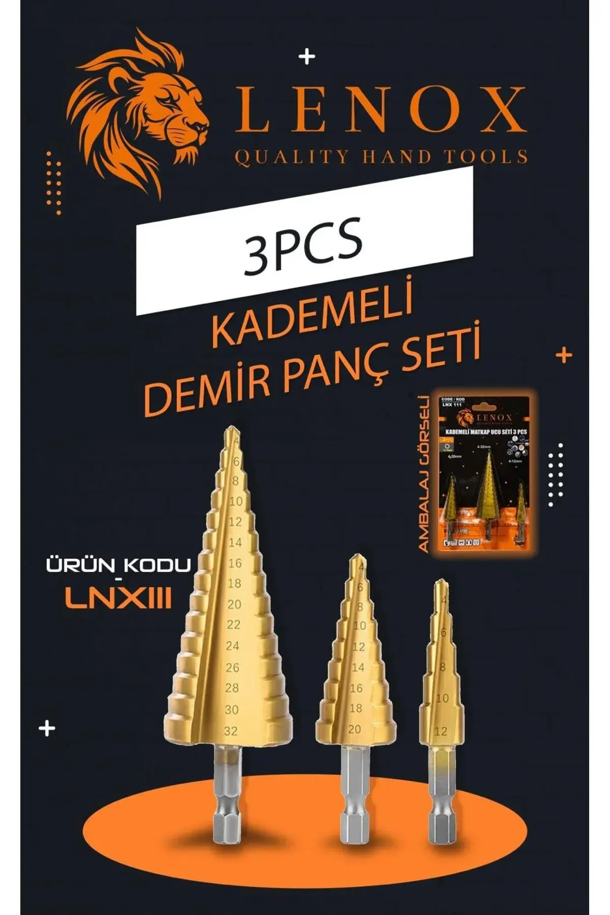 3 Parça Maktap Ucu Seti