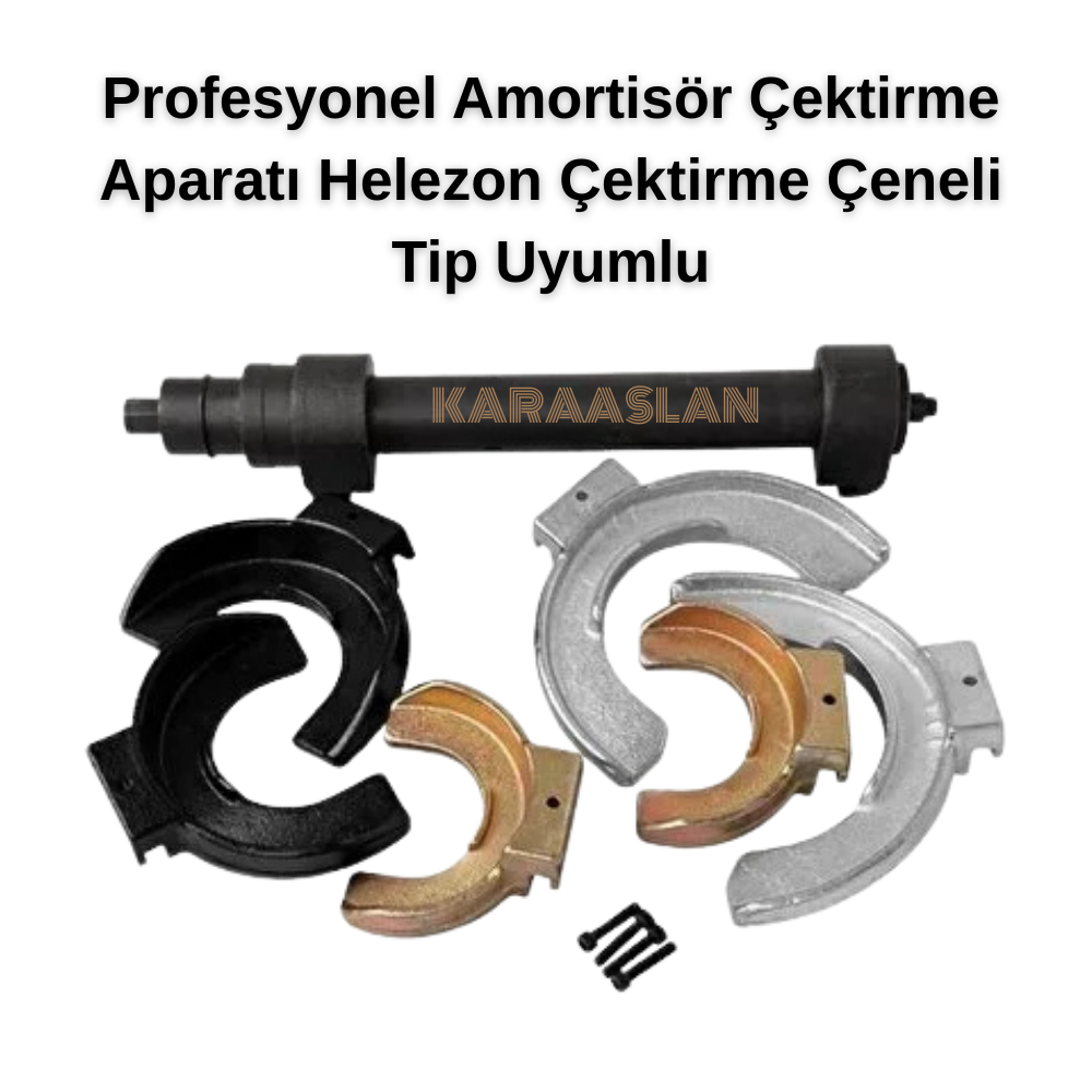 Profesyonel Amortisör Çektirme Aparatı Helezon Çektirme Çeneli Tip Uyumlu