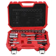 34 Parça 3/8″ ve 1/4″ Kombine Lokma Seti