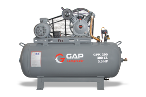 KRS 2 KAFA 300 LİTRE 12 BAR 5.5 HP PİSTONLU HAVA KOMPRESÖRÜ
