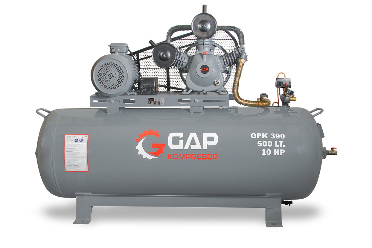 KRS 500 Lt 3 KAFA 12 BAR 10 HP PİSTONLU HAVA KOMPRESÖRÜ