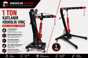 DHT 1 TON KATLANIR HİDROLİK CARASKAL VİNÇ