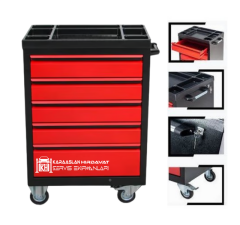 5 ÇEKMECE DOLU TAKIM ARABASI + HAVALI SOMUN SÖKME SETİ