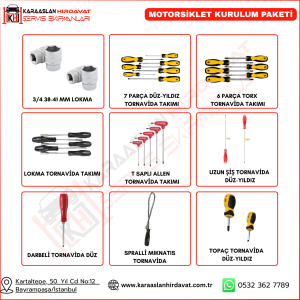 KARAASLAN HIRDAVAT MOTORSİKLET KURULUM PAKETİ