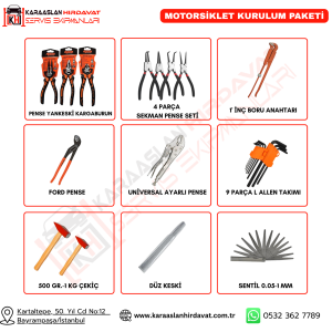 KARAASLAN HIRDAVAT MOTORSİKLET KURULUM PAKETİ