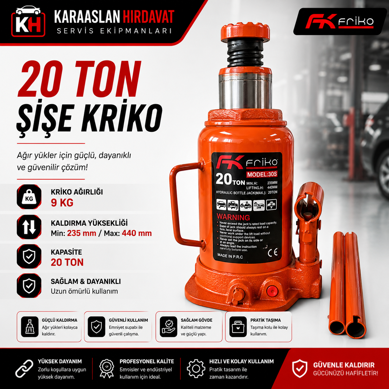 20 TON ŞİŞE KRİKO