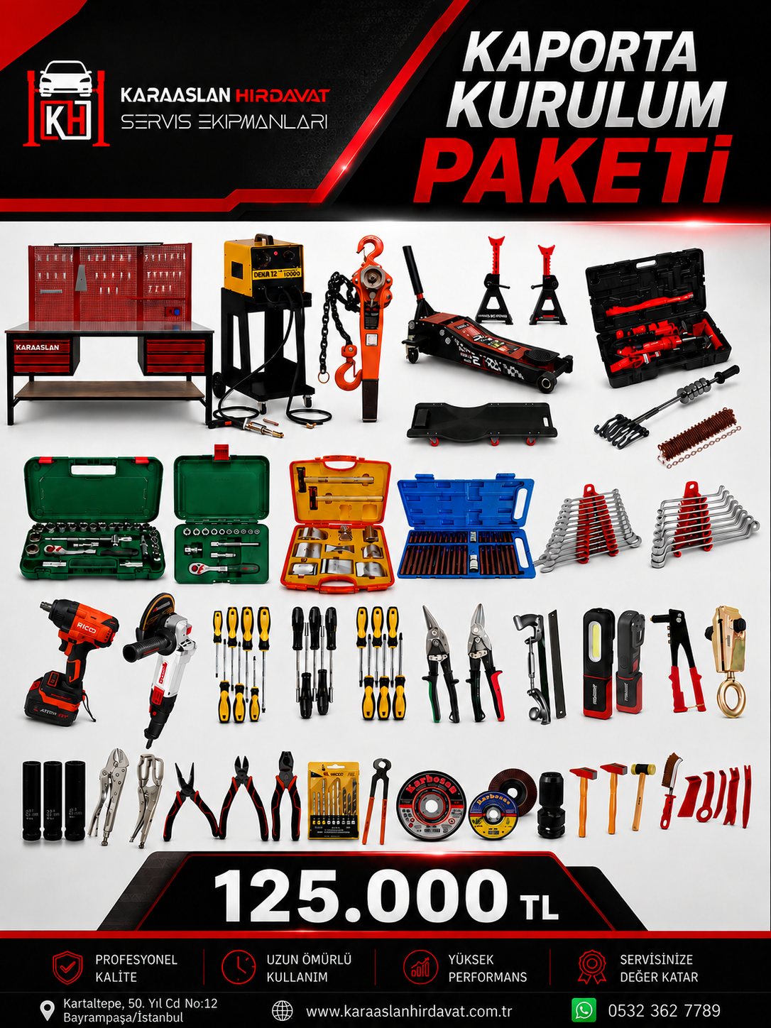 KAPORTA KURULUM PAKETİ