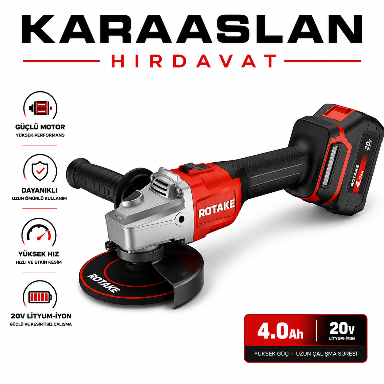 ROTAKE G1-115 115 MM TAŞLAMA MAKİNESİ