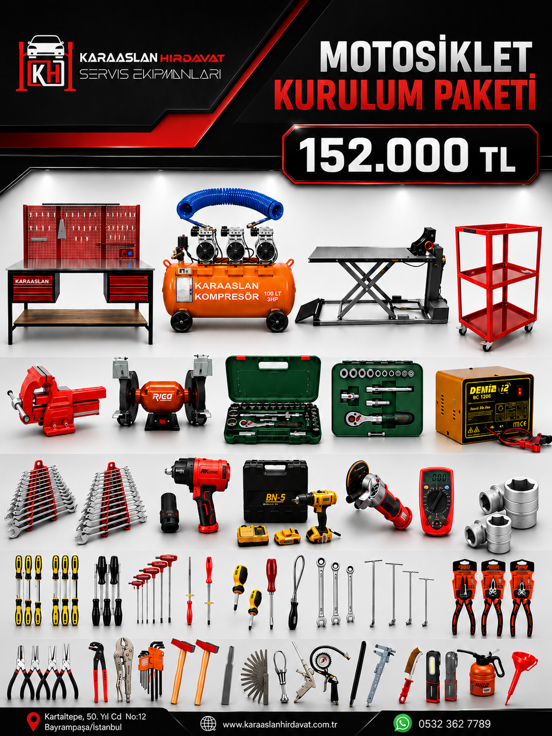MOTORSİKLET KURULUM PAKETİ