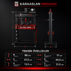 10 TON HİDROLİK PRES
