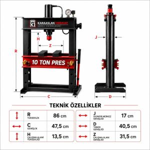 10 TON HİDROLİK PRES