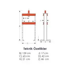 15 TON HİDROLİK PRES