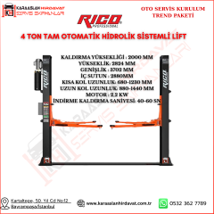 OTO SERVİS KURULUMU TREND PAKET