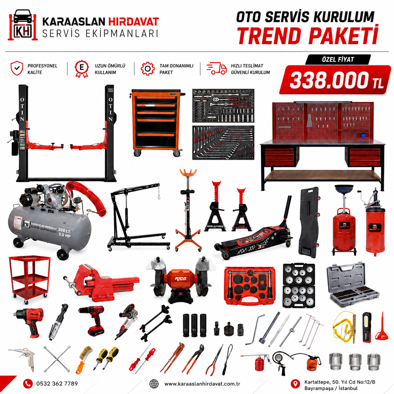OTO SERVİS KURULUMU TREND PAKET