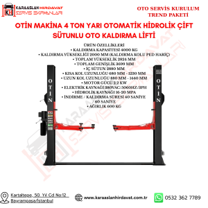 OTO SERVİS KURULUMU TREND PAKET