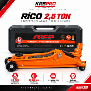 RİCO 2,5 TON PROFESYONEL ARABALI SERVİS KRİKOSU