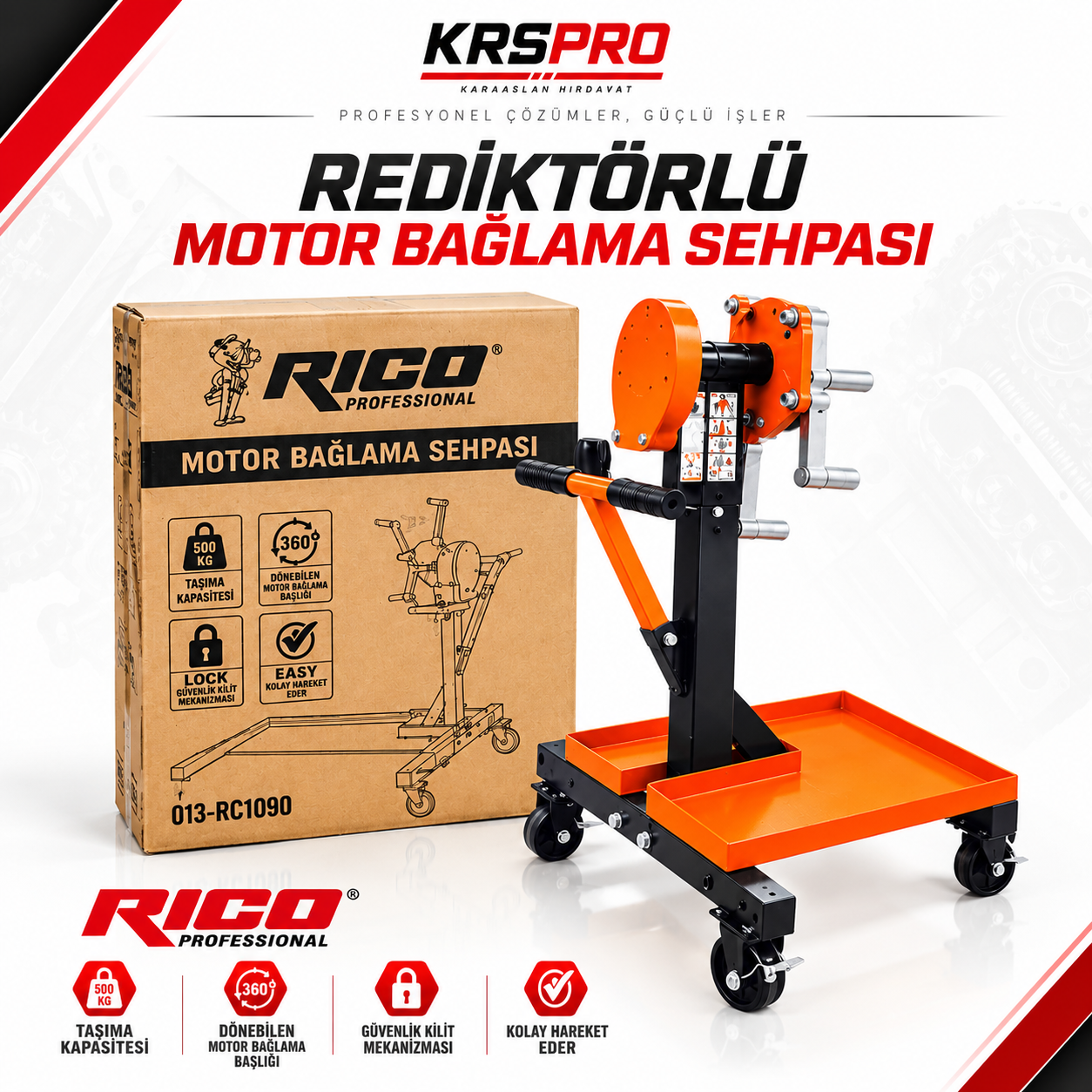REDİKTÖRLÜ MOTOR BAĞLAMA SEHPASI